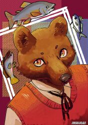  absurd_res ambiguous_gender bear bust_portrait fish hi_res mammal marine portrait solo 