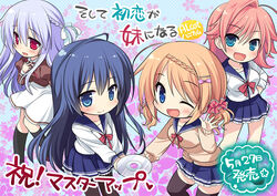  alcot_honeycomb aona_masao chibi pantyhose seifuku soshite_hatsukoi_ga_imouto_ni_naru sweater thighhighs 