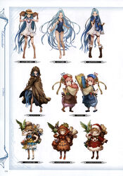  absurdres armlet backpack bag bare_shoulders barefoot bell bird blue_eyes blue_hair boots bridal_gauntlets brown_footwear cloak dress earmuffs female frills fur_trim glasses granblue_fantasy halloween halloween_costume harvin hat highres hood hooded_cloak knee_boots long_hair looking_at_viewer lyria_(granblue_fantasy) minaba_hideo non-web_source official_art one-piece_swimsuit open_mouth parrot photoshop_(medium) pink_hair pointy_ears pom_pom_(clothes) puffy_shorts ribbon sandals santa_costume santa_hat scan scarf shoes short_dress short_hair shorts sierokarte sleeveless sleeveless_dress smile socks straw_hat striped_clothes striped_socks sunglasses swimsuit very_long_hair white_dress 