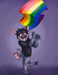  ambiguous_gender better_version_at_source bottomless clothed clothing flag hi_res inuhein lgbt_pride rainbow solo 