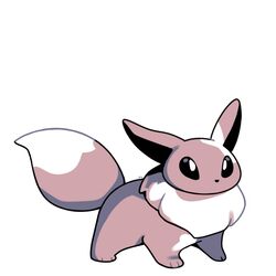  black_eyes commentary eevee english_commentary full_body monochrome no_humans pokemon pokemon_(creature) pokemon_rgby pokemon_rgby_(style) rumwik signature simple_background solo standing white_background 