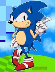  2020 anthro blue_body blue_fur clothing conditional_dnp eulipotyphlan footwear fur gloves handwear hedgehog hi_res male mammal nakoo sega shoes solo sonic_the_hedgehog sonic_the_hedgehog_(series) 