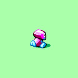  1:1 2019 ambiguous_gender artificial_intelligence blue_body cortoony digital_creature generation_1_pokemon green_background machine meme mood nintendo not_furry pink_body pokemon pokemon_(species) porygon robot simple_background solo 