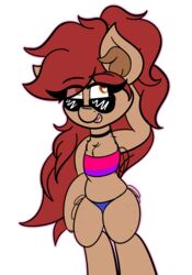  2019 absurd_res alpha_channel anthro athena_redguard bikini bisexual_pride_colors clothed clothing digital_media_(artwork) equid eyewear female flat_colors fur hasbro heart_eyes heart_symbol hi_res lgbt_pride mammal multicolored_bikini multicolored_clothing multicolored_swimwear my_little_pony pride_color_bikini pride_color_clothing pride_color_swimwear pride_colors simple_background solo sunglasses swimwear theawkwarddork thick_thighs transparent_background wide_hips 