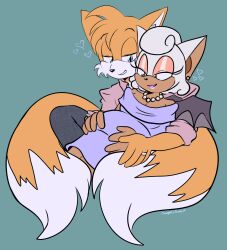  aged_up anthro bat belly big_belly canid canine cuddling duo female fox hand_on_belly hi_res male male/female mammal married_couple naughty_foxxx pregnant pregnant_anthro pregnant_female romantic romantic_ambiance romantic_couple rouge_the_bat sega sonic_the_hedgehog_(series) tails 