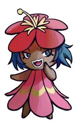  2024_pokemon_gigaleak beta_pokemon_(species) beta_pokemon_games blue_eyes blue_hair brown_body clothing dress female gyarubi hair humanoid nintendo open_mouth pink_clothing pink_dress plant plant_hair pokemon pokemon_(species) pseudo_hair solo unknown_artist 