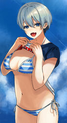  bikini cleavage pol_winner shirt_lift swimsuits undressing uzaki-chan_wa_asobi_tai! uzaki_hana 