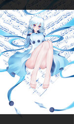  bad_id bad_pixiv_id bass_clef beamed_eighth_notes beamed_sixteenth_notes blue_eyes blue_hair dclockwork dotted_quarter_note dress eighth_note eighth_rest feet female grace_note highres legs marcato_(music) musical_note natural_sign no_shoes pantyhose photoshop_(medium) pixiv_fantasia pixiv_fantasia_fallen_kings quarter_note quarter_rest ribbon see-through see-through_legwear sharp_sign sixteenth_rest staccato 