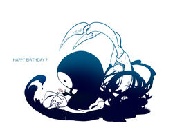  :o arakune bad_id bad_pixiv_id blazblue flower happy_birthday kuro_yuzu no_humans slime_(substance) 