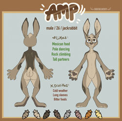  anthro artist_name ass brown_body brown_fur bucklucky closed_smile color_swatch english_text featureless_crotch front_view fur glistening glistening_eyes hi_res lagomorph leporid long_ears male mammal model_sheet mouth_closed nude orange_eyes rabbit rear_view scut_tail short_tail smile solo standing tail tan_body tan_fur text 