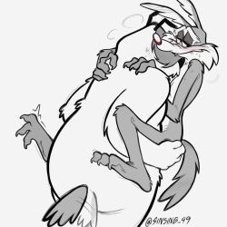  2025 3_toes anthro anus arm_tuft ass back_tuft black_ears blush bodily_fluids canid canine canis carrying_another cheek_tuft chest_tuft claws colored curling_toes digital_drawing_(artwork) digital_media_(artwork) domestic_dog duo elbow_tuft facial_tuft fangs feet floppy_ears foot_tuft fur glance greyscale grin grinning_at_viewer half-closed_eyes hand_on_another&#039;s_butt hand_on_butt heel_tuft herding_dog hi_res holding_another hug hugging_another humanoid_feet humanoid_heel knee_tuft leg_tuft lines_drawn looking_at_viewer looking_pleasured looney_tunes male male/male mammal monobutt monochrome motion_lines multicolored_body multicolored_fur narrowed_eyes overweight overweight_anthro overweight_male pastoral_dog pecs plantigrade ralph_e._wolf rear_view red_nose sam_sheepdog sheepdog shoulder_tuft signature sinsing_49 skinny skinny_anthro skinny_male slim slim_anthro slim_male smile smiling_at_viewer smirk smirking_at_viewer soles spread_anus spreading sweat tail tail_motion tailwag teeth toe_claws toes tuft two_tone_body two_tone_fur warner_brothers wide_hips wolf 