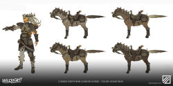  2026 absurd_res ambiguous_feral ambiguous_focus ambiguous_gender armor artist_collaboration belt_buckle black_body black_eyebrows black_fur black_hooves black_tail blue_bottomwear blue_clothing blue_pants bodypaint boots bottomwear braided_hair breastplate bridle brown_body brown_boots brown_bottomwear brown_claws brown_clothing brown_footwear brown_fur brown_gloves brown_handwear brown_lips brown_skin brown_skirt buckle claws clothed clothed_female clothed_human clothing colored company_logo company_name concept_art condor_(highguard) digital_drawing_(artwork) digital_media_(artwork) duo english_description english_text equid equine eyebrows eyelashes face_paint female female_human feral footwear fully_clothed fully_clothed_female fully_clothed_human fur fur_markings gauntlets gloves gradient_background greaves grey_body grey_fur grey_tail hair handwear hi_res highguard_(game) hooves horse human knee_pads larger_female larger_human leaf legwear lidded_eyes light lighting lips long_hair mammal markings mirel_shalari mouth_closed multicolored_body multicolored_fur official_art orange_hair pants pauldron quadruped reins saddle shaded shoes side_view simple_background size_difference skirt smaller_ambiguous smaller_feral standing straight_arms tail tan_armor text two_tone_tail unguligrade url white_background white_eyes yellow_sclera zhanibek_kurmanbay 