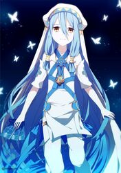  aged_down azura_(fire_emblem) azura_(young)_(fire_emblem) bad_id bad_twitter_id blue_hair bug butterfly card closed_mouth commentary_request crml_orng crying crying_with_eyes_open detached_sleeves female fire_emblem fire_emblem_fates fire_emblem_heroes hair_between_eyes highres holding holding_card jewelry long_hair pendant solo tears twitter_username veil white_butterfly yellow_eyes 