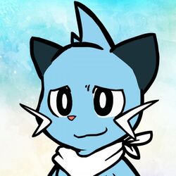  1:1 anthro bandana close-up clothing dewott generation_5_pokemon kerchief male mammal mouth_closed mustelid nintendo oob otter pokemon pokemon_(species) simple_background smile solo zenyott 