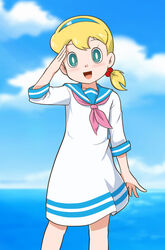  blonde_hair doraemon female green_eyes serra_(eiga_doraemon:_nobita_no_takarajima) 