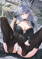  animal_ears ass black_gloves black_panties black_thighhighs blue_archive blush breasts catsmoon cleavage closed_mouth collarbone commentary_request duplicate extra_ears feet female gloves green_eyes grey_hair hair_ornament halo highres knees_apart_feet_together knees_up large_breasts legs long_hair looking_at_viewer no_shoes panties see-through shiroko_(blue_archive) shiroko_terror_(blue_archive) soles solo thighhighs thighs toenails toes underwear wolf_ears 