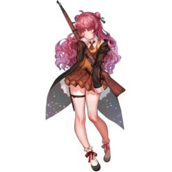  ahoge ascot bare_legs black_jacket bolt_action bow female full_body girls&#039;_frontline gun hair_intakes hair_ribbon holding holding_gun holding_weapon hugging_object jacket knife_sheath legs long_hair looking_down mauser_98 miniskirt nail_polish official_art pink_eyes pink_hair red_bow red_nails red_skirt ribbon rifle school_uniform sheath skirt sleeves_past_wrists solo striped striped_ribbon sweater_vest tailcoat thigh_gap thigh_strap thighs transparent_background wavy_hair weapon wz.29_(girls&#039;_frontline) zuizi 