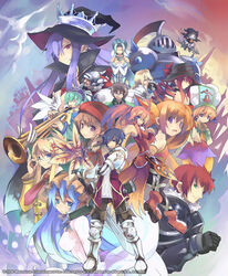  6+boys 6+girls ahoge althea armor black_hair blonde_hair blue_eyes blue_hair boots brown_hair character_request crown fatima_(luminous_arc) glasses green_eyes green_hair grey_hair hat headwear_through_crown helmet holding holding_sword holding_weapon instrument karen_(luminous_arc) long_hair luminous_arc luminous_arc_2 lunaluna_(luminous_arc) multiple_boys multiple_girls official_art pink_hair pointed_crown potpurri_(luminous_arc) purple_eyes red_hair rina_(luminous_arc) roland_(luminous_arc) sadie shibano_kaito sophia_(luminous_arc) sword third-party_source trumpet weapon white_crown witch_hat 