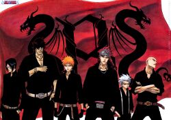  abarai_renji bleach hitsugaya_toushirou ishida_uryuu kurosaki_ichigo madarame_ikkaku sado_yasutora 