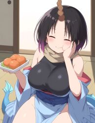  ai_generated eating elma_(dragon_maid) happy kiriya_kuroshi kobayashi-san_chi_no_maidragon tagme 