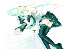  eto hatsune_miku twintails vocaloid white 