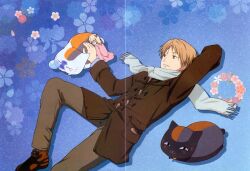  male natsume_takashi natsume_yuujinchou nyanko riou 