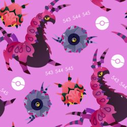  background marhythm no_humans pendror pokemon purple repeat scolipede tileable venipede whirlipede 