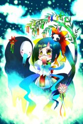  arakune bad_id bad_pixiv_id blazblue blush chibi female kuro_yuzu lao_jiu litchi_faye_ling long_hair panda solo tanabata 