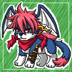  canine cardfight!!_vanguard furry lowres red_eyes royal_paladin wingal 