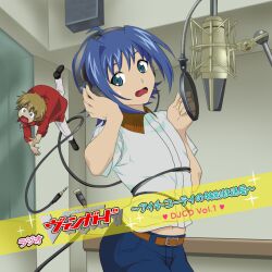  blue_eyes blue_hair cardfight!!_vanguard microphone mike sendou_aichi 