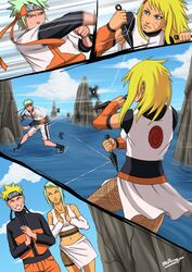  2boys 2girls couple family fuu_(naruto) if_they_mated mario-reg multiple_boys multiple_girls naruto naruto_shippuuden original siblings training uzumaki_naruto 