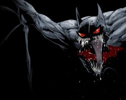  1boy batman batman_(series) batman_beyond ciba dc_comics face male male_focus mouth no_humans sharp_teeth shiba_(berryeater) solo spawn terry_mcginnis violator wings 