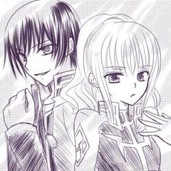  1boy anya_alstreim code_geass code_geass:_nightmare_of_nunnally female lowres rolo_vi_britannia 