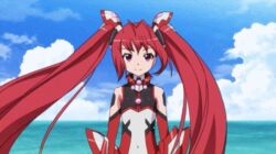  animated animated bow female hairbow mitsuka_souji ore_twintail_ni_narimasu red_eyes red_hair solo tail_red tailred twintails 