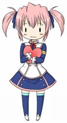  alicia_combatir blush female heart pink_hair shoes short_hair skirt smile tales_of_(series) tales_of_symphonia thighhighs twintails 