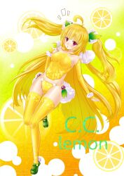  brightdark c.c._lemon c.c._lemon_(character) pantsu thighhighs 