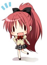  chibi mahou_shoujo_madoka_magica otoneha sakura_kyouko seifuku 