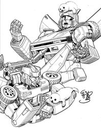  animal_on_arm animal_on_head assault_visor autobot commission e.j._su english_commentary greyscale ink_(medium) jazz_(transformers) looking_up mecha mechanical_wings monochrome no_humans on_head open_hands open_mouth robot seal_(animal) tracks_(transformers) traditional_media transformers unfinished whiskers white_background wings 