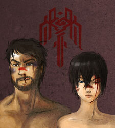  blood dragon_age female game hawk_(dragon_age) hawke_(dragon_age) male 