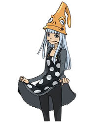  blunt_bang eruka_frog long_hair silver_hair soul_eater witch 