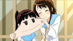  2girls animated animated miyamoto_ruri multiple_girls nisekoi onodera_kosaki 