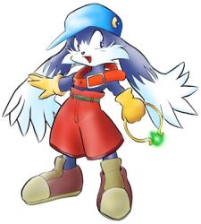  anthro bandai_namco blue_clothing blue_hat blue_headwear bottomwear clothing collar enneko gloves handwear hat headgear headwear kemono klonoa klonoa_(series) low_res male red_bottomwear red_clothing red_collar red_shorts ring shorts solo yellow_clothing yellow_gloves yellow_handwear 