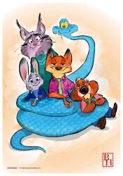  2026 anthro beaver blue_body blue_scales blue_undershirt byron_howard canada_lynx canid canine clothing coiling coiling_another digital_media_(artwork) disney english_text european_rabbit fangs felid feline female feral fox fur gary_de'snake green_clothing green_eyes green_sweater green_topwear green_vest grey_body grey_fur group hi_res jacket judy_hopps lagomorph leporid limbless_vertebrate lynx male mammal missing_fang nibbles_maplestick nick_wilde official_art oryctolagus pawbert_lynxley paws pink_clothing pink_shirt pink_topwear pit_viper pointy_ears purple_clothing purple_eyes purple_jacket purple_topwear rabbit red_fox reptile rodent scales scalie shirt simple_background snake sweater teeth text topwear true_fox vest viper yellow_eyes zootopia 