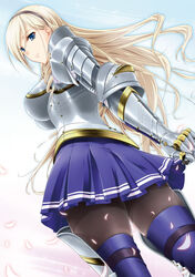  armor celia_cumani_aintree no.gomes pantyhose seifuku thighhighs walkure_romanze 