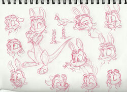  angry anthro c-puff clothing daxter ears_down eyewear fangs feral fingerless_gloves gloves goggles handwear happy jak_and_daxter looking_confused male mammal mischievous_smile multiple_poses mustelid naughty_dog ottsel paws pivoted_ears pose semi-anthro sketch_page solo sony_corporation sony_interactive_entertainment teeth traditional_media_(artwork) worried 