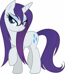  better_version_at_source blue_eyes cutie_mark equid equine female feral friendship_is_magic hair hasbro horn long_hair mammal my_little_pony mythological_creature mythological_equine mythology purple_hair rarity_(mlp) seductive smile solo unicorn wet wet_mane xelvanox 