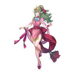  absurdres bracelet breasts commentary_request cosplay dress female fire_emblem fire_emblem:_mystery_of_the_emblem fire_emblem_awakening fire_emblem_heroes full_body gold_trim green_eyes green_hair highres jewelry leg_up long_hair looking_at_viewer medium_breasts official_art p-nekor parted_lips pink_dress pointy_ears ponytail shoes short_dress sidelocks simple_background sleeveless smile solo stone tiara tiki_(adult)_(fated_divinity)_(fire_emblem) tiki_(adult)_(fire_emblem) tiki_(fire_emblem) tiki_(young)_(fire_emblem) tiki_(young)_(fire_emblem)_(cosplay) turtleneck white_background 