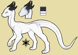  dragon feral horn ivory-raven mask model_sheet mythological_creature mythological_scalie mythology nude scalie side_view solo sonata standing tail 