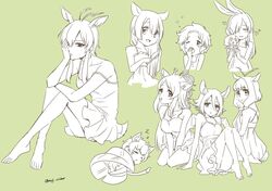  6+girls :d :o ;o alternate_costume animal_ears bad_id bad_twitter_id barefoot bat_ears bat_wings between_legs blackbuck_(kemono_friends) blush breasts brushing_hair brushing_own_hair buttons cape_giraffe_(kemono_friends) character_doll chemise cleavage closed_eyes collarbone covering_one_eye covering_own_mouth cropped_torso crossed_legs doll dot_nose european_hare_(kemono_friends) expressionless fetal_position flat_chest frills from_behind from_side fukai_(yas_lions) full_body fur_trim giraffe_ears giraffe_horns goat_ears green_background hair_brush hair_over_one_eye hand_between_legs hand_in_own_hair hand_on_own_knee heart hilgendorf&#039;s_tube-nose_bat_(kemono_friends) holding holding_doll honduran_white_bat_(kemono_friends) horns jpeg_artifacts kemono_friends large_breasts leaf legs_together long_hair looking_at_viewer looking_away low_twintails lying markhor_(kemono_friends) medium_breasts messy_hair monochrome mountain_hare_(kemono_friends) mountain_tapir_(kemono_friends) multiple_girls no_mask on_side one_eye_closed open_mouth outstretched_arms pajamas parted_bangs petticoat pleated_skirt rabbit_ears short_hair simple_background sitting skirt sleeping sleepy sloth_(kemono_friends) small_breasts smile soles spot_color swept_bangs tail tapir_ears tareme teeth toes tsurime twintails twitter_username upper_body upper_teeth_only wavy_hair wings yawning zzz 