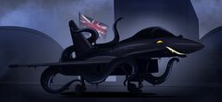  2022 3apa3a absurd_res aircraft ambiguous_gender dire_aircraft dire_machine dire_vehicle dripping eurofighter eurofighter_typhoon feral flag flag_(object) flagpole goo_creature hi_res living_aircraft living_machine living_vehicle machine outside solo tentacle united_kingdom vehicle 